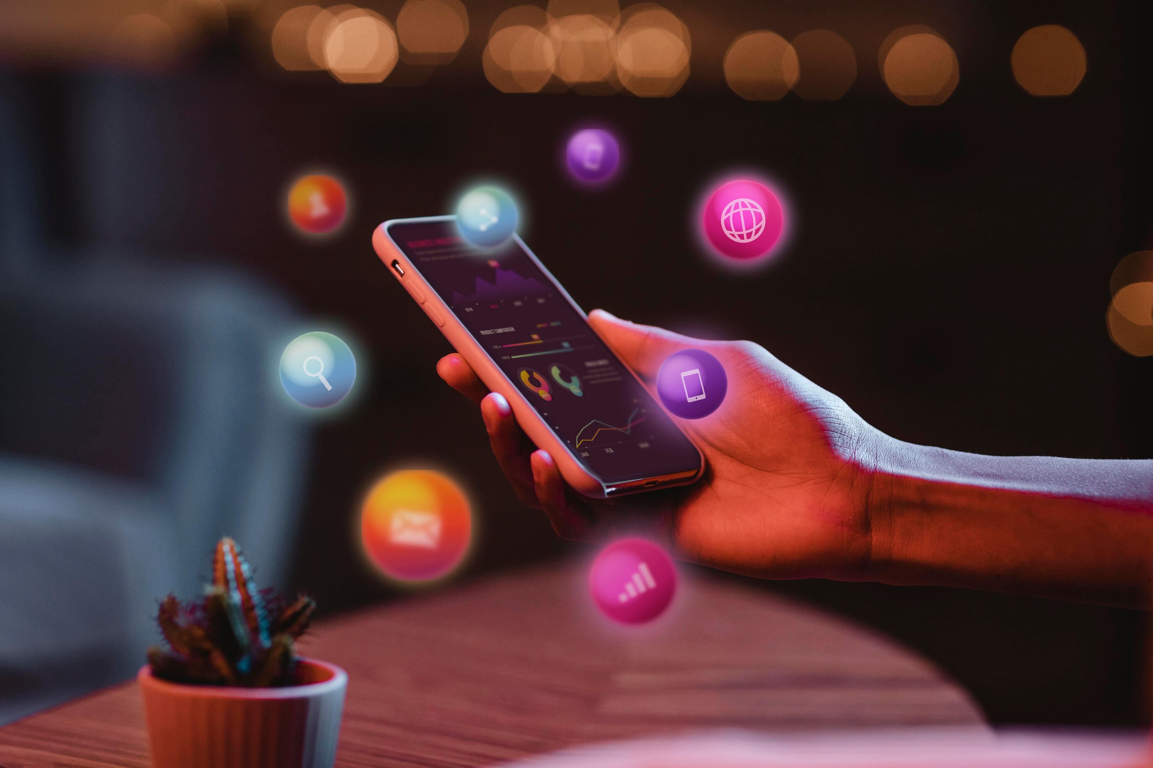 Social media design and management portfolio image with content planning visuals
