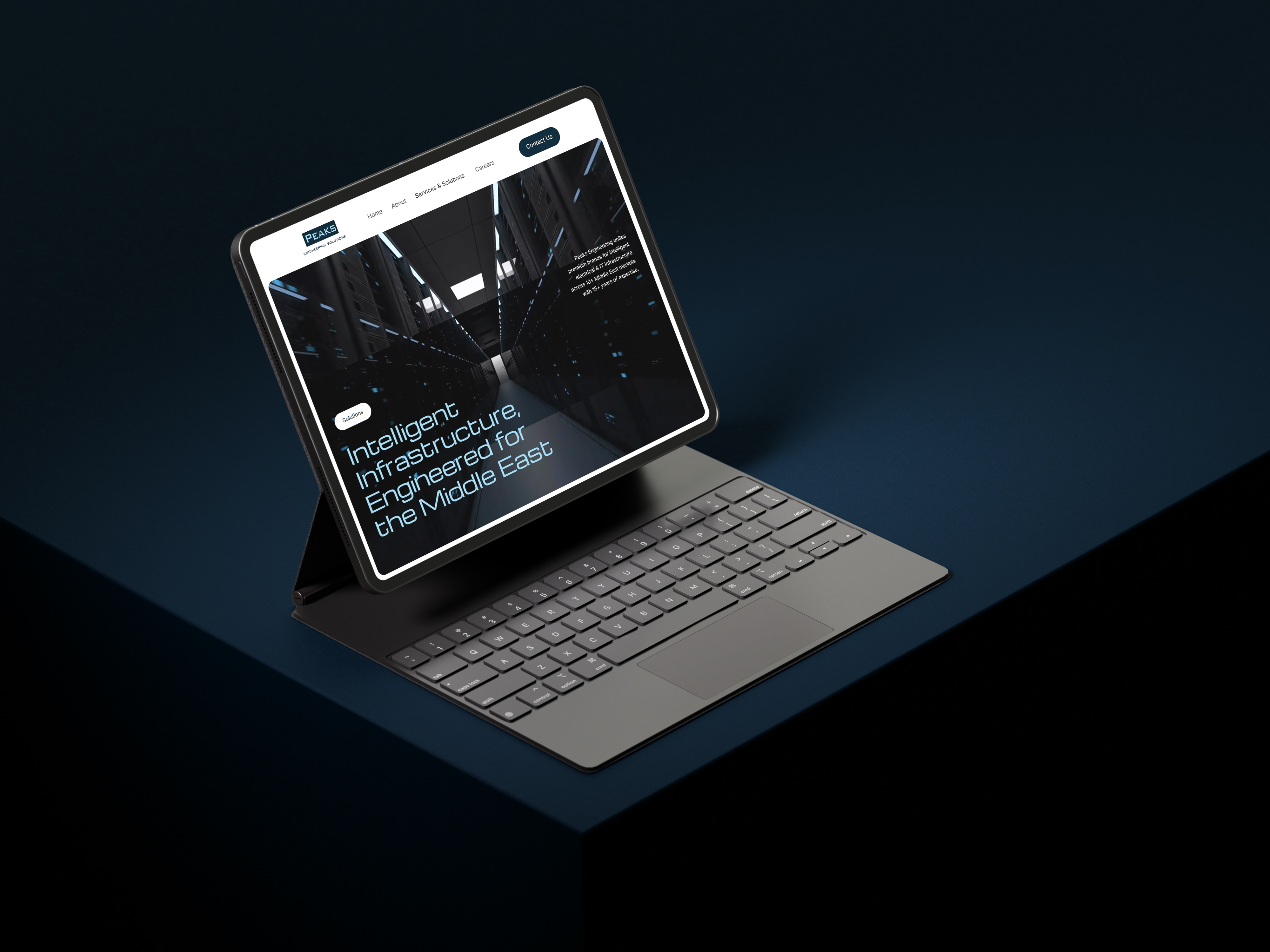 Peaks Engineering architecture-led digital identity visual